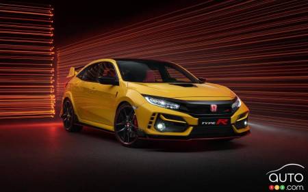 Honda Civic Type R 2021 édition limitée, trois quarts avant